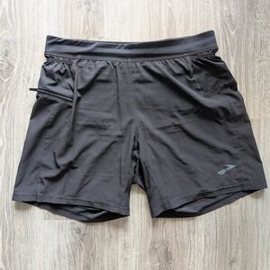 Brooks Men's Black Running Shorts